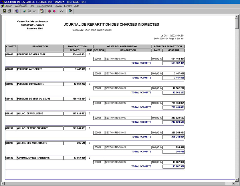 Comptabilit Analytique Par Section Gi